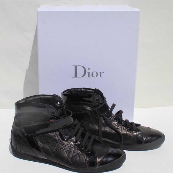 Black Christian Dior Sprint Basket High Top Shoes Sneakers Size 7 -SOLD - Picture 2 of 10